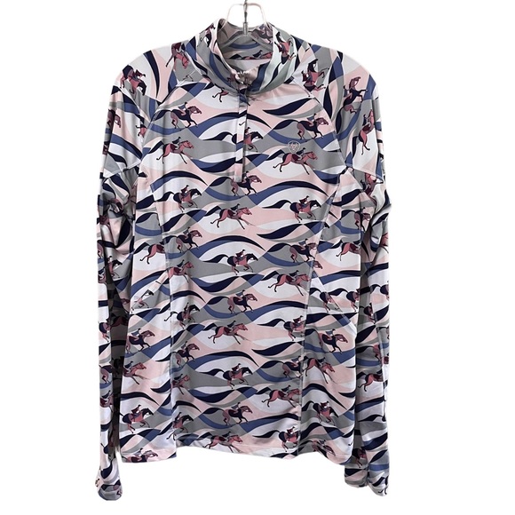 Ariat Tops - Ariat Tek Shirt Womens XL 1/4 Zip Cold Series Pullover Base Layer Horse Rider
